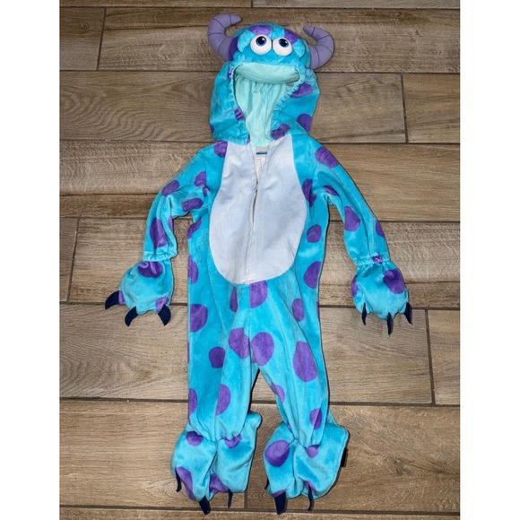 Disney Other - Disney Pixar Monsters Inc Sulley Costume Jumpsuit Blue Purple 3-6m Toys R Us